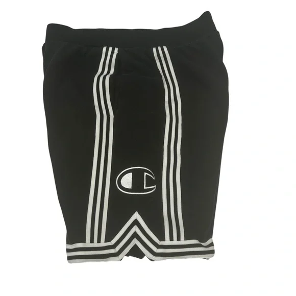 Champion reverse Weave shorts mens Size medium black white retro sporty casual - Picture 3 of 16